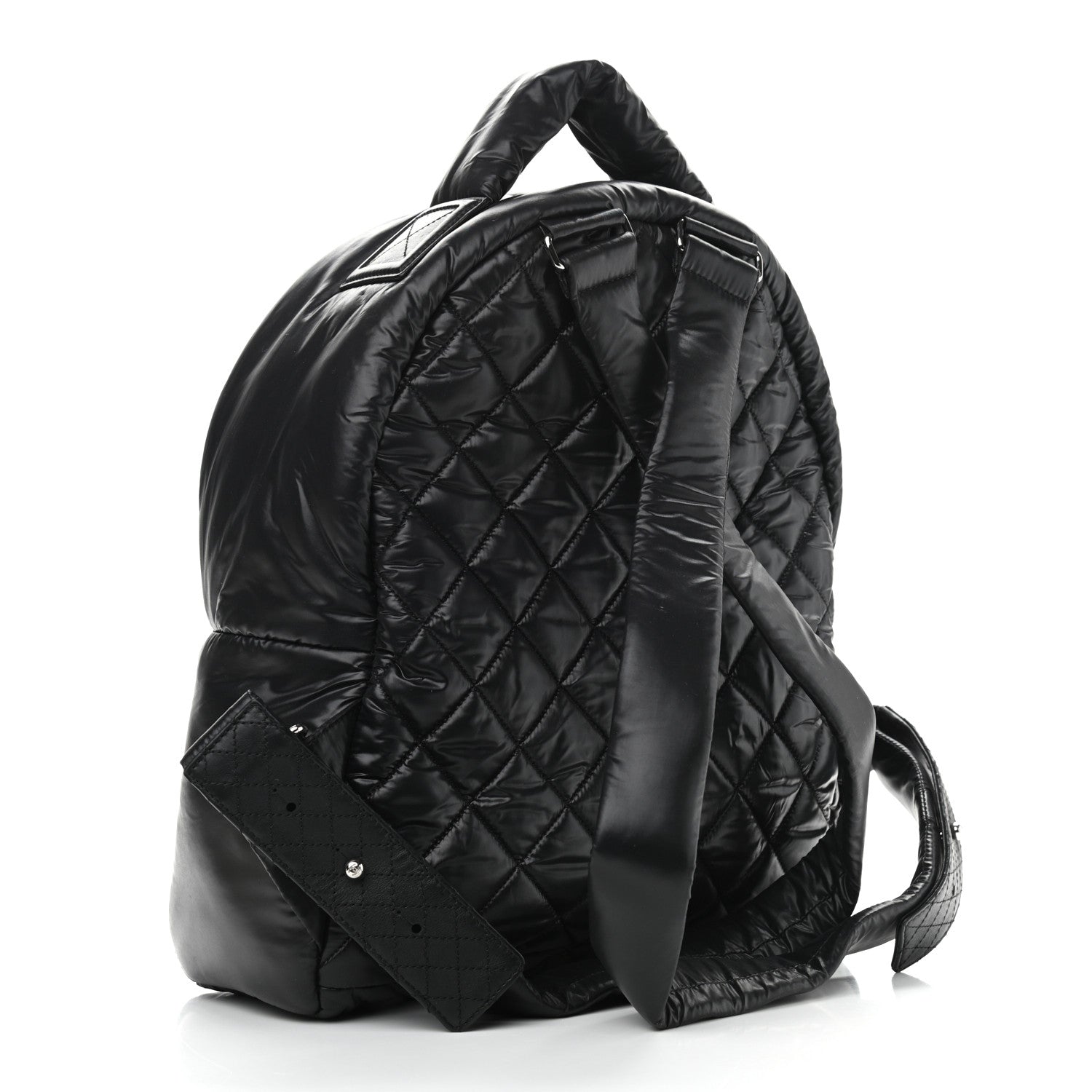 Chanel Nylon Quilted Coco Cocoon Backpack Black 3 of 9