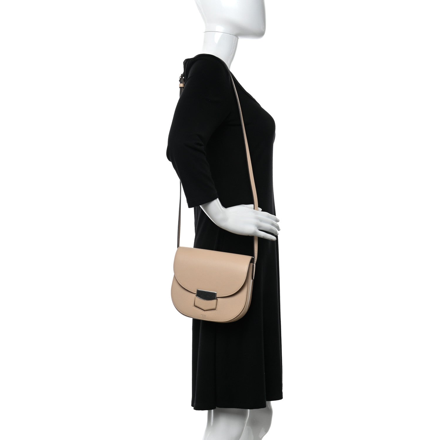 Celine Grained Calfskin Small Trotteur Powder 2 of 10