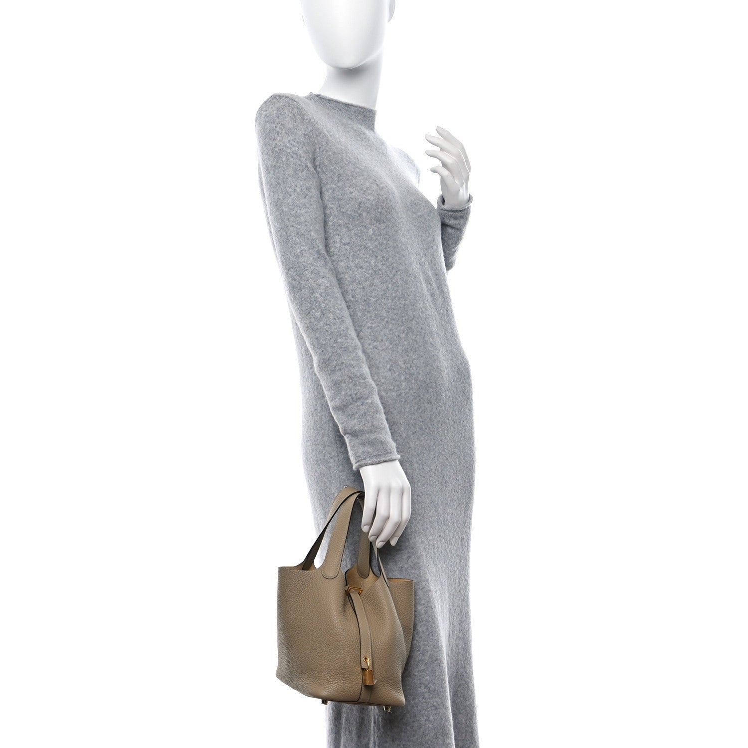 Hermes Taurillon Clemence Picotin Lock 18 PM Trench 2 of 8