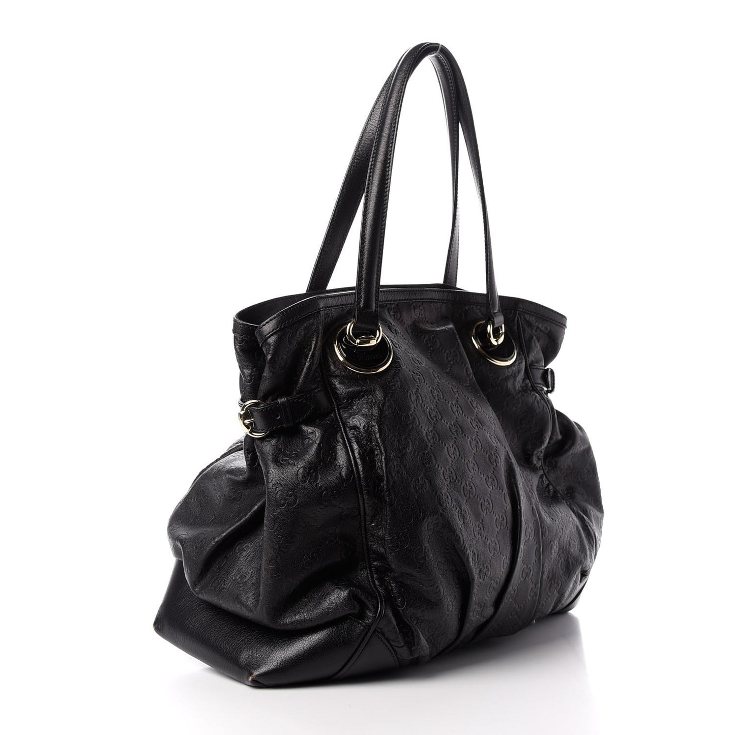 Guccissima Full Moon Tote Black