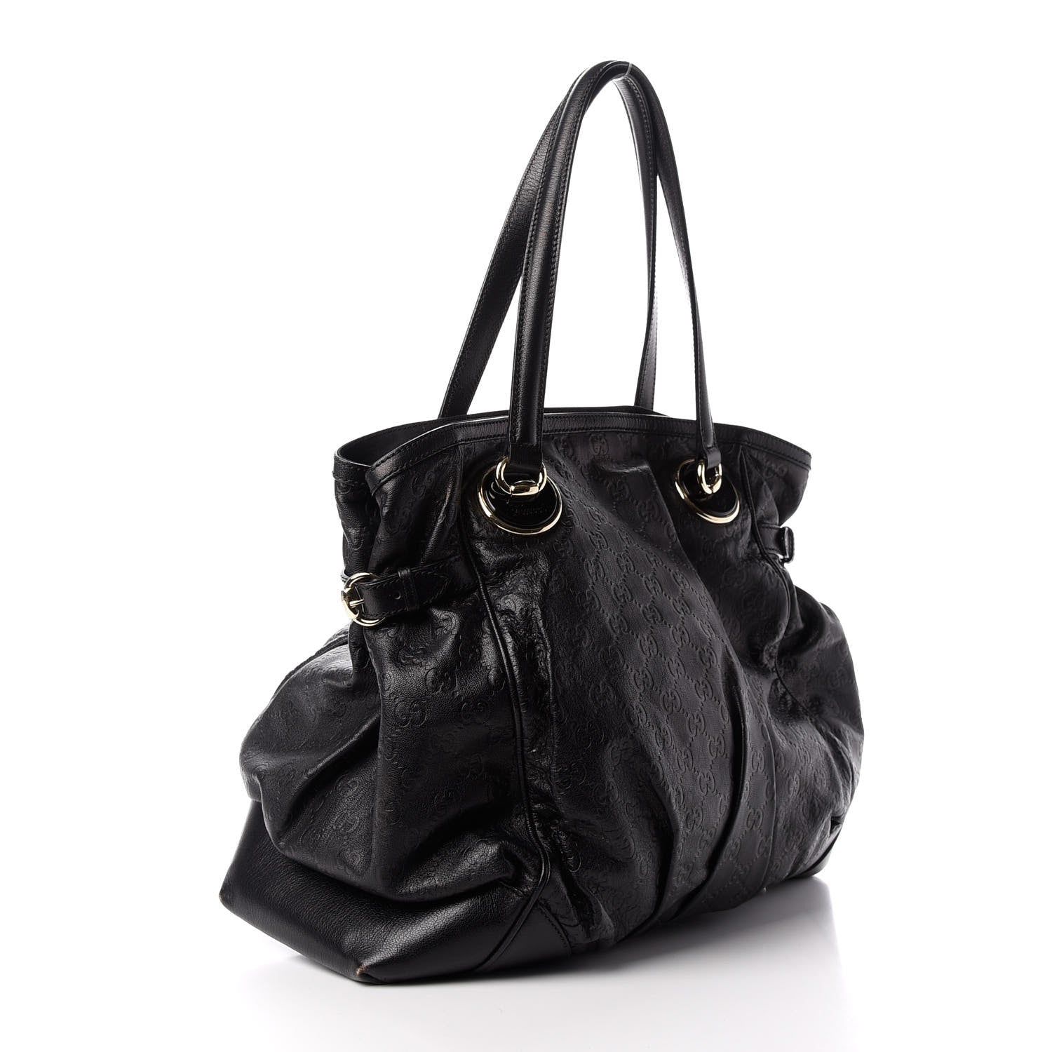 Gucci Guccissima Full Moon Tote Black 3 of 9