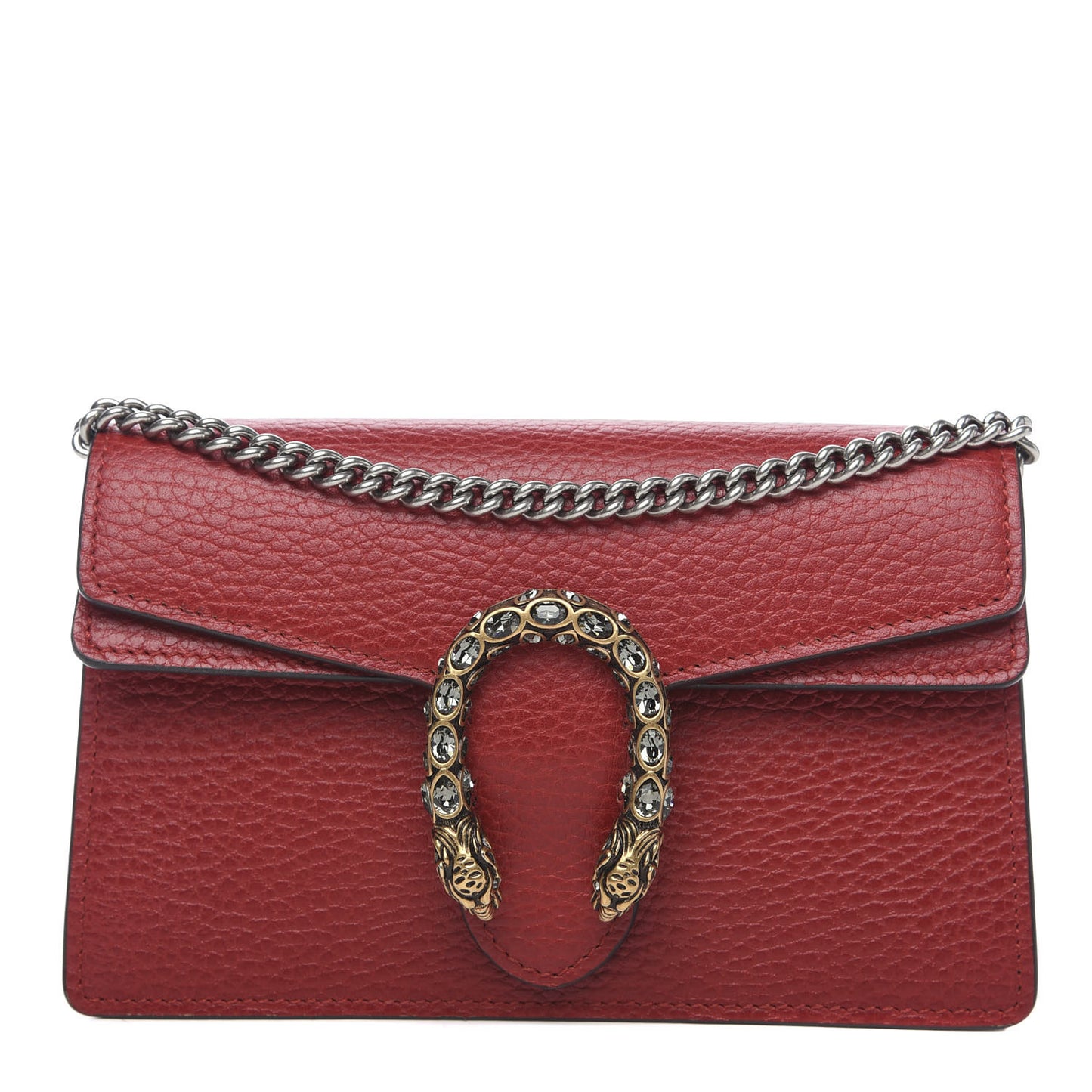 Calfskin Super Mini Dionysus Shoulder Bag Hibiscus Red