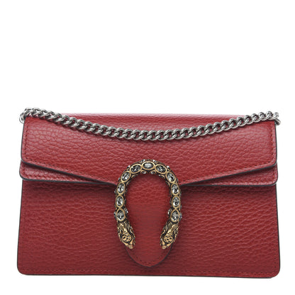 Gucci Calfskin Super Mini Dionysus Shoulder Bag Hibiscus Red 1 of 8