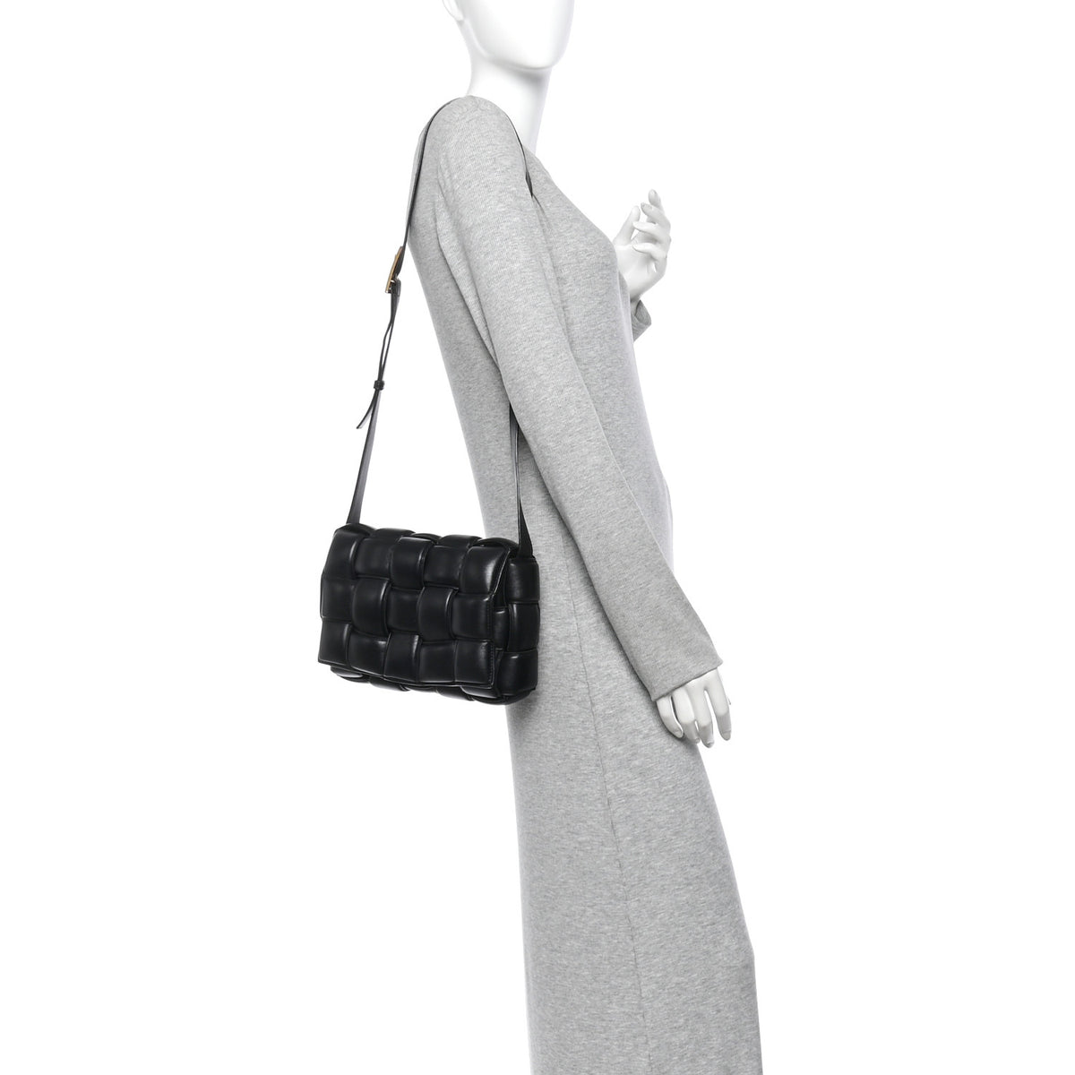 Bottega Veneta Nappa Maxi Intreccio Padded Cassette Crossbody Bag Black 2 of 14