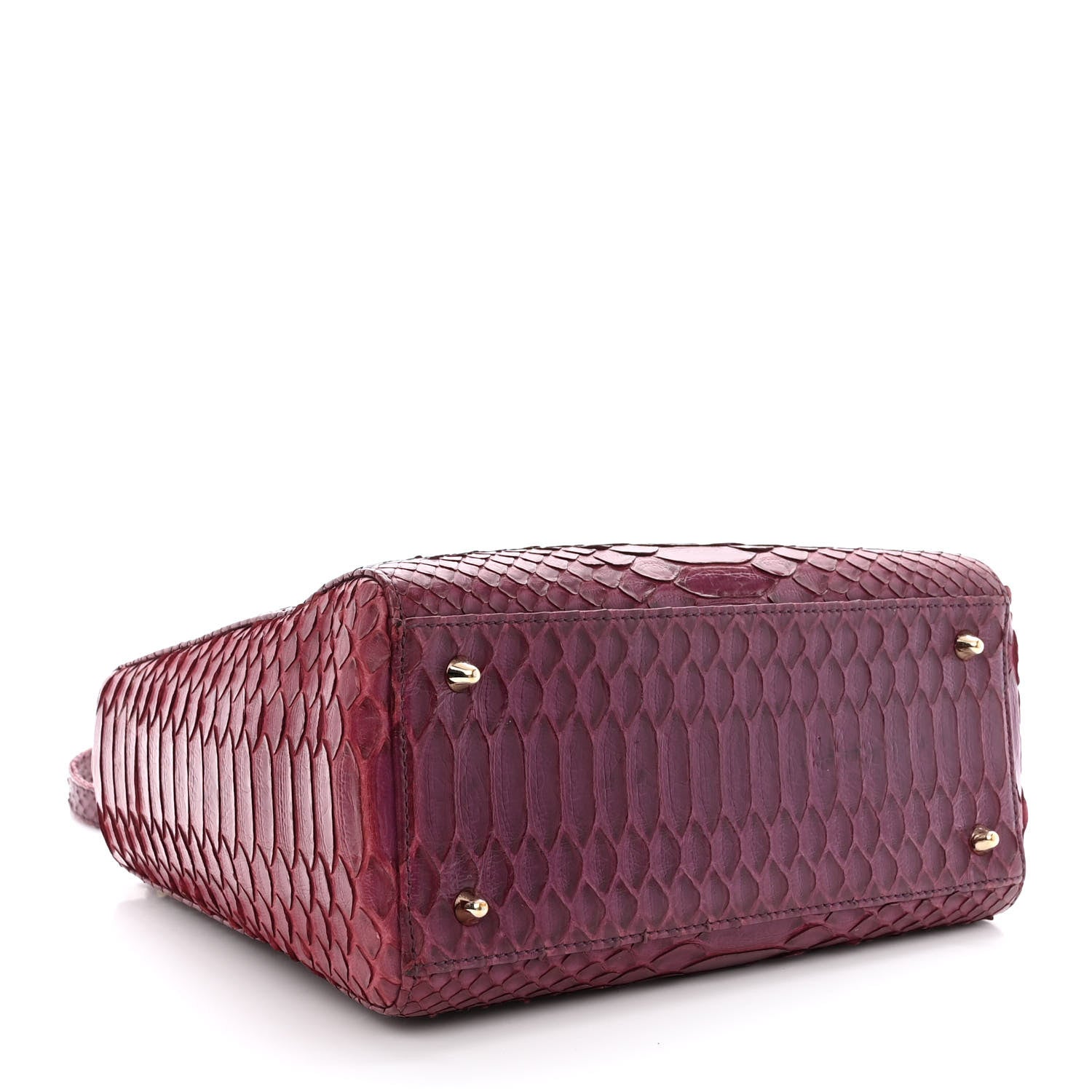Christian Dior Snakeskin Medium Lady Dior Purple 4 of 10