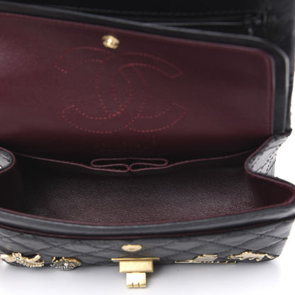 Chanel Aged Calfskin Lucky Charms 2.55 Reissue 224 Flap Black 4 of 8