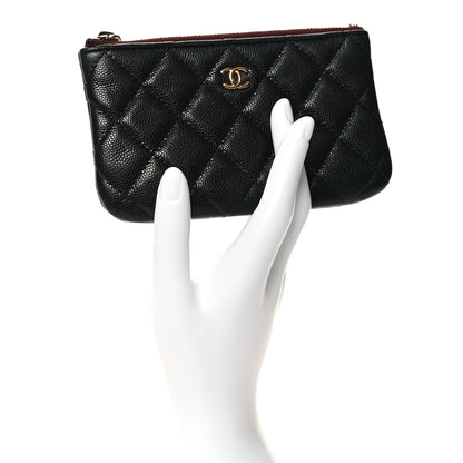 Chanel Caviar Quilted Small Cosmetic Case Black 2 of 7
