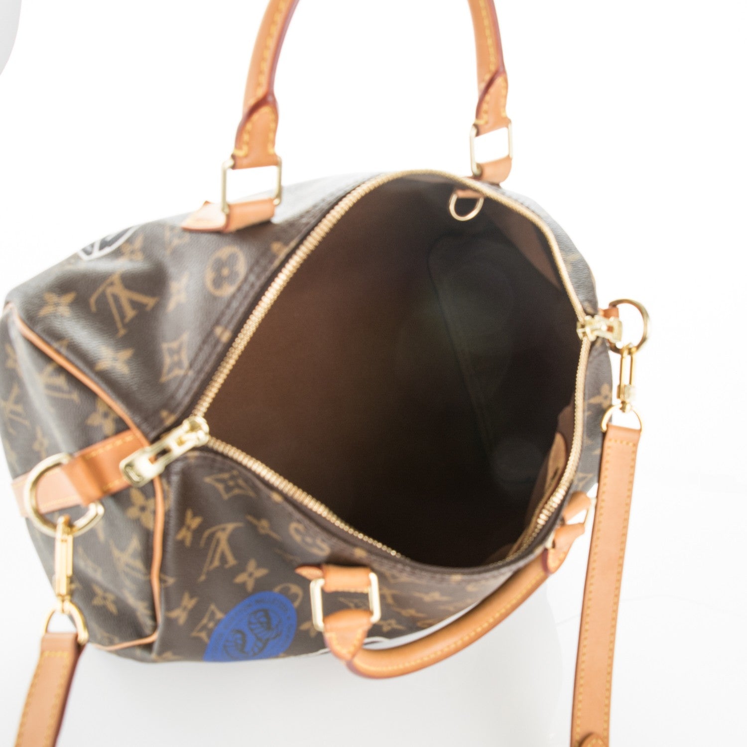 Louis Vuitton Monogram World Tour Speedy Bandouliere 30 5 of 7