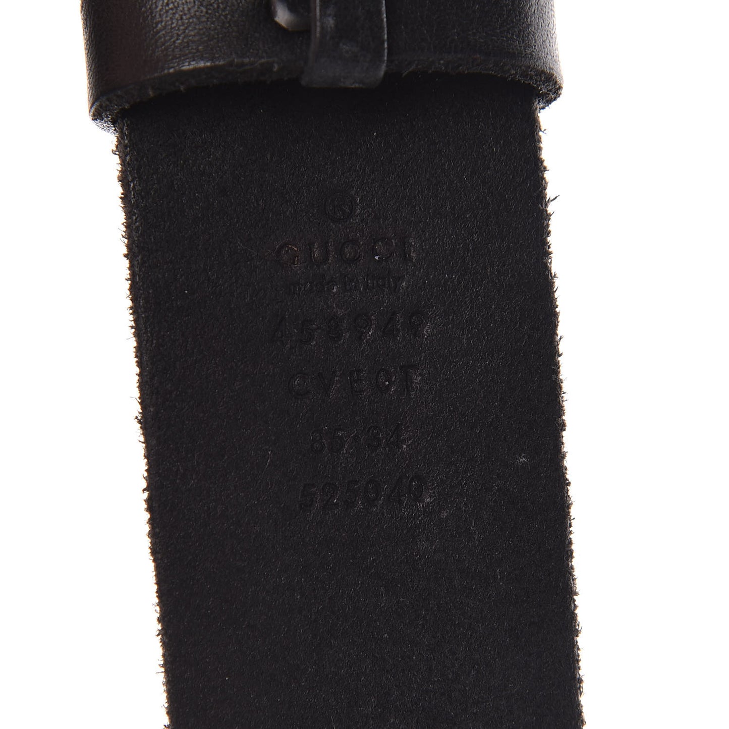 Faded Calfskin Snake Double G 40mm Belt 85 34 Black