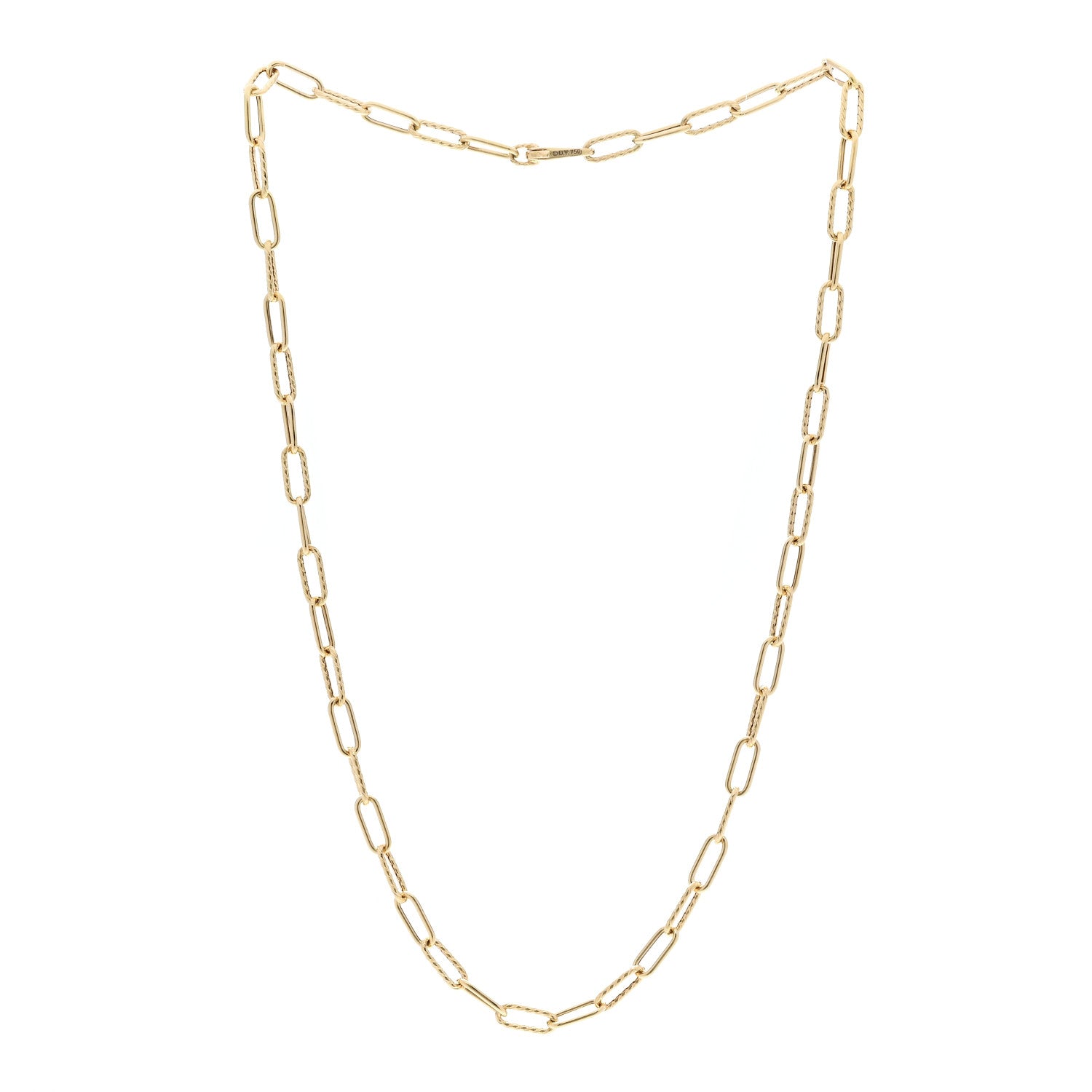 David Yurman 18K Yellow Gold 4mm Madison Chain Necklace 18" 3 of 7