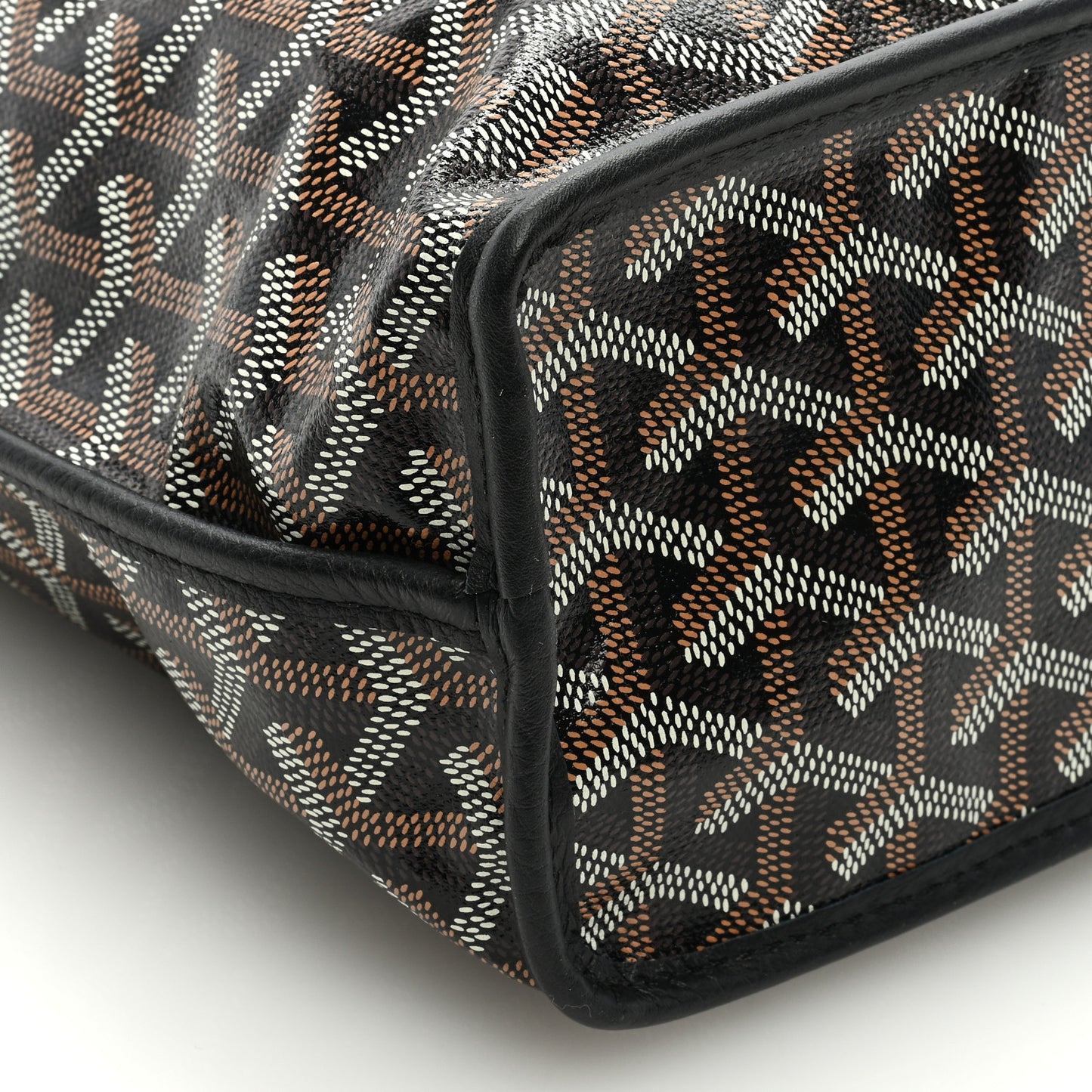 Goyardine Reversible Mini Anjou Black