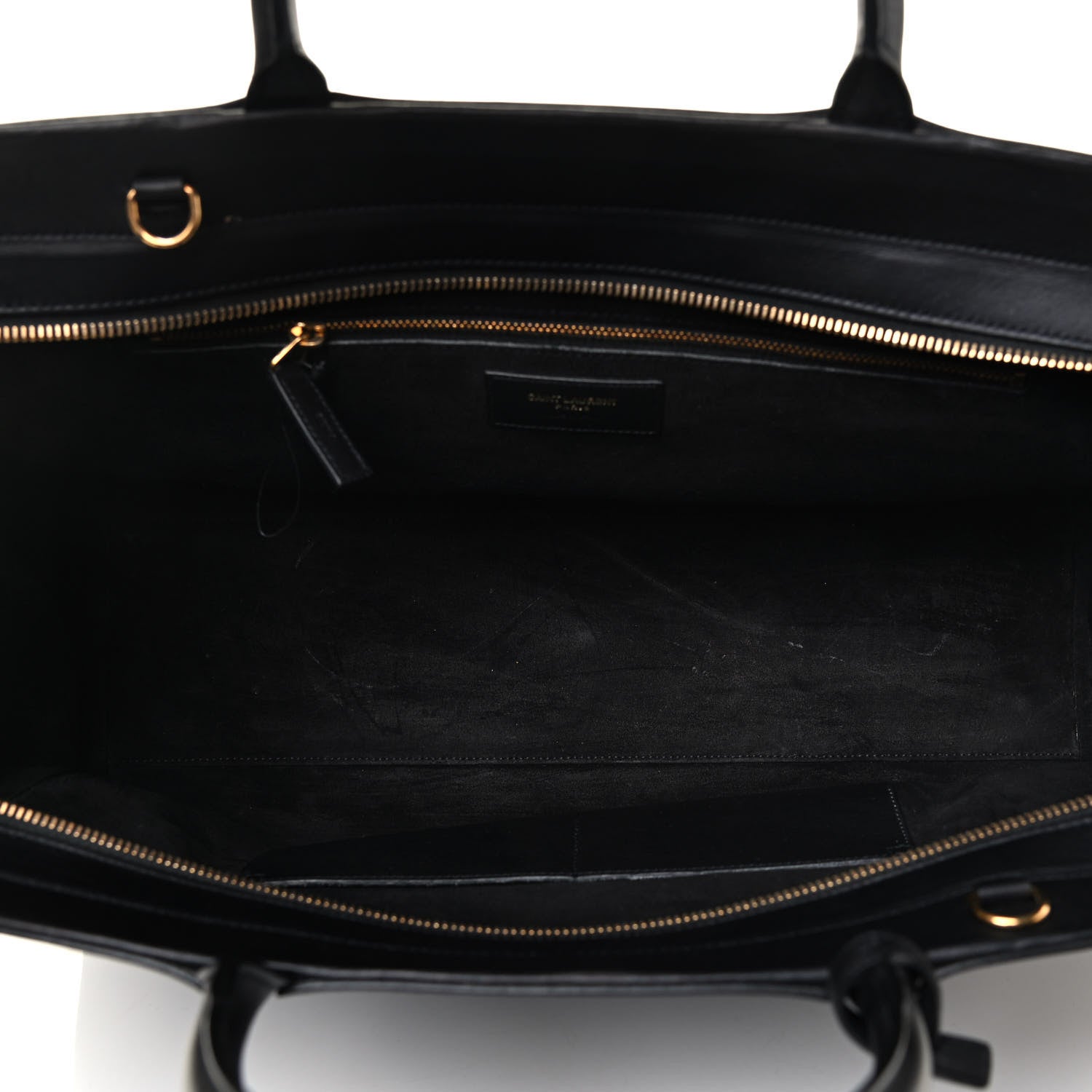 Saint Laurent Calfskin Medium Rive Gauche Cabas Black 4 of 4