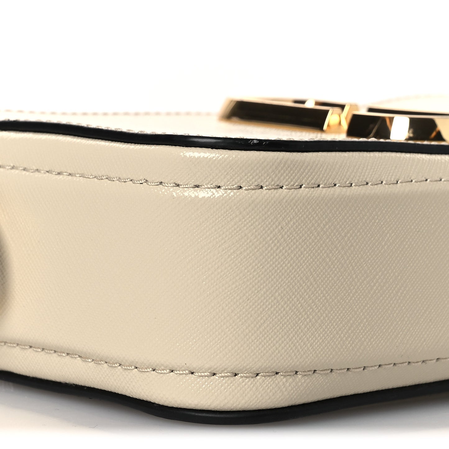 Saffiano Small Snapshot Camera Bag Cloud White Multicolor