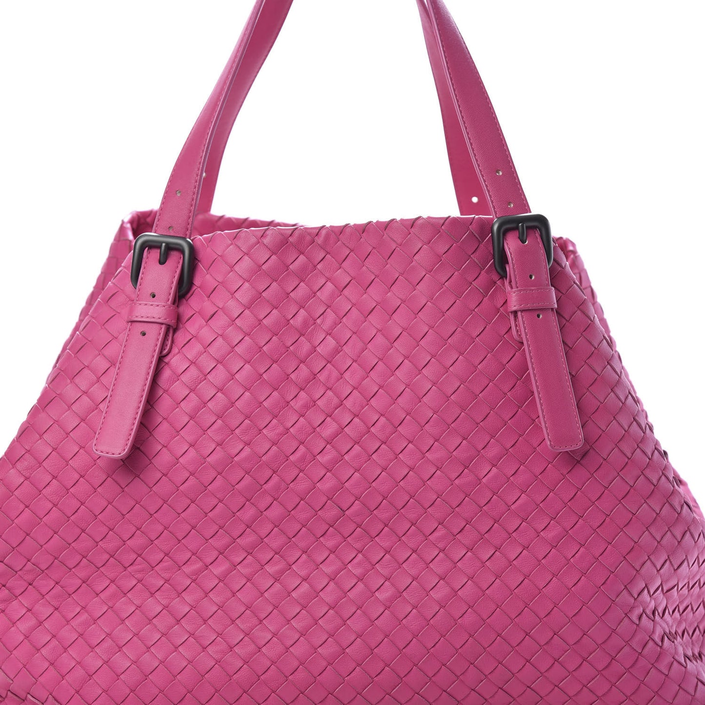 Nappa Intrecciato Large Seamless Tote Fuchsia