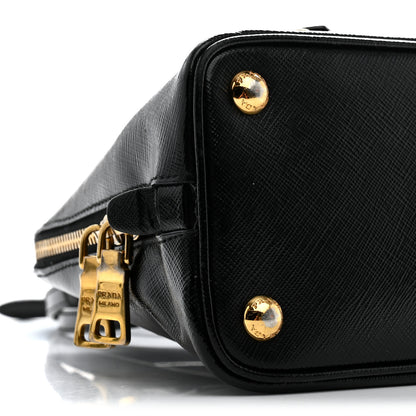 Prada Saffiano Lux Small Promenade Tote Black 9 of 10