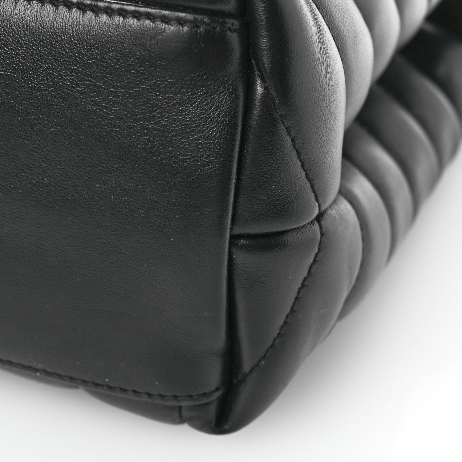 Saint Laurent Calfskin Y Quilted Monogram Medium Loulou Chain Satchel Black 9 of 10