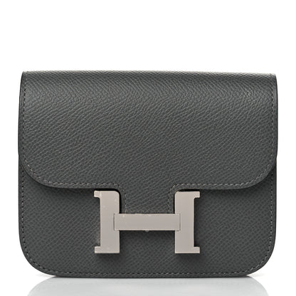 Hermes Epsom Constance Slim Wallet Graphite 2 of 10