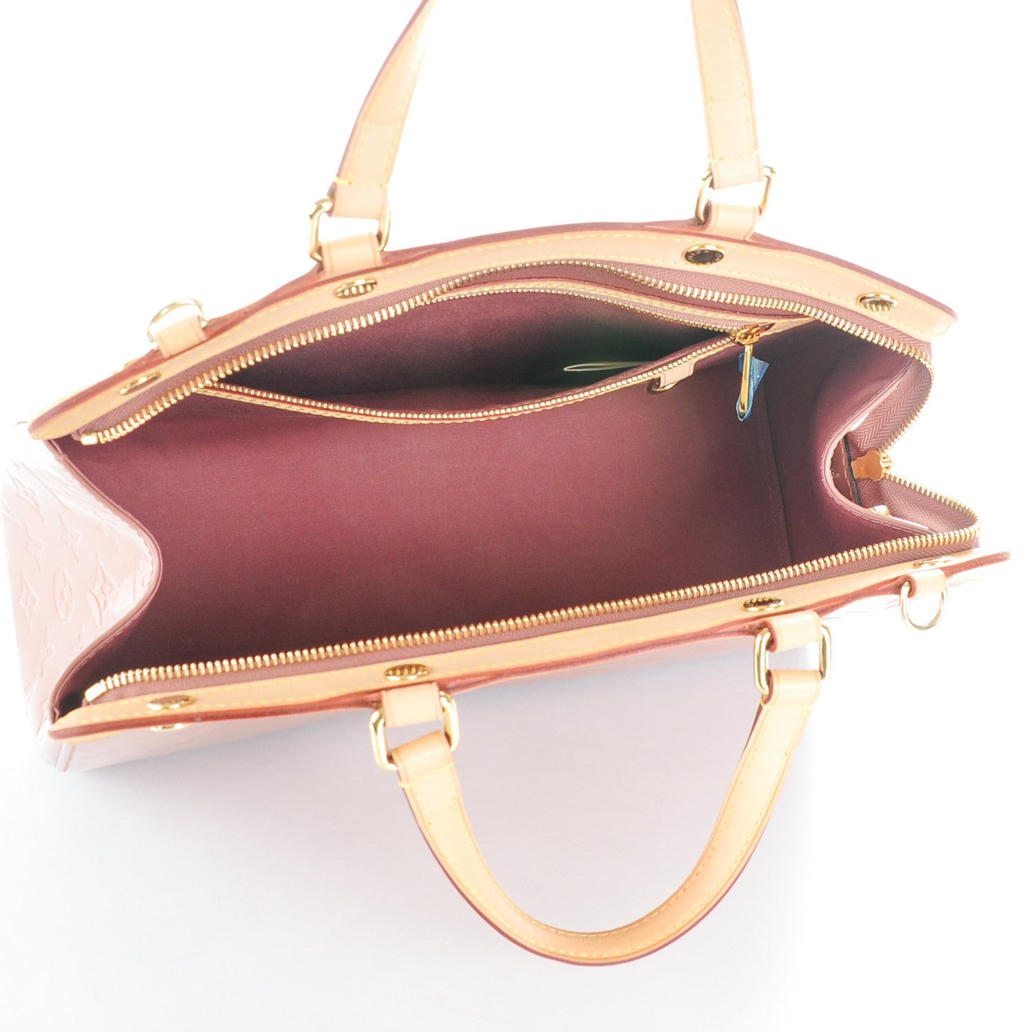 Louis Vuitton Vernis Brea MM Rose Velours 5 of 7