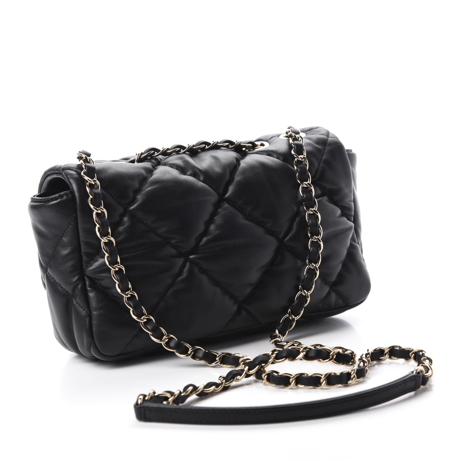 Chanel Lambskin Quilted Flap Black 3 of 10