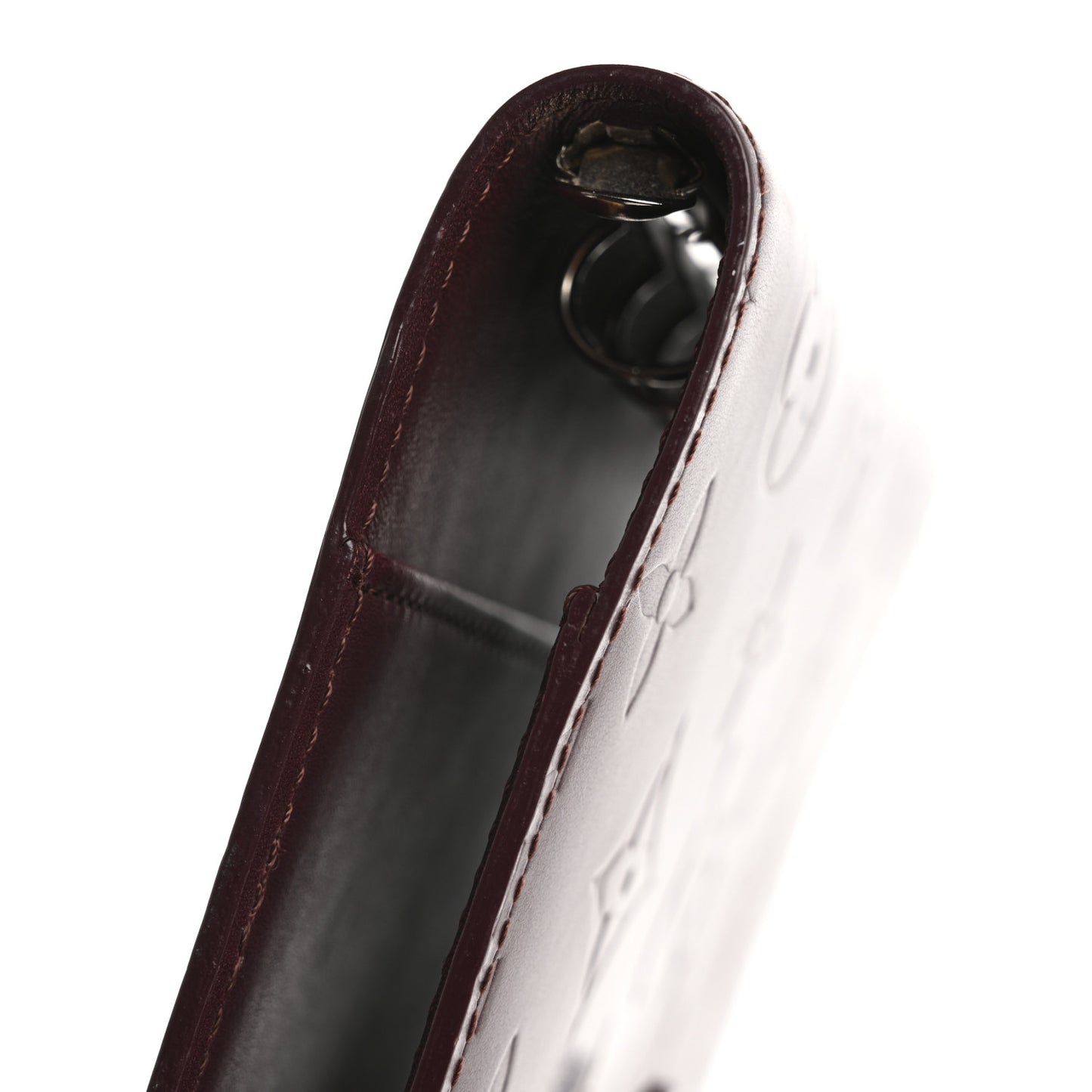 Mat Monogram Small Ring Agenda Cover Violet