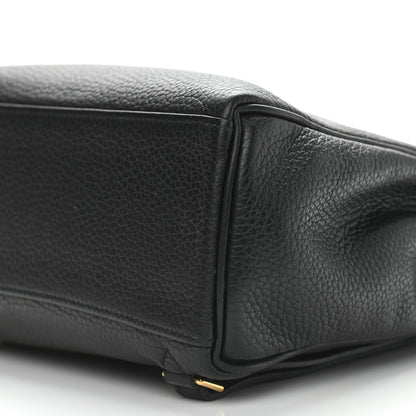 Hermes Taurillon Clemence Kelly Ado Backpack Black 9 of 9