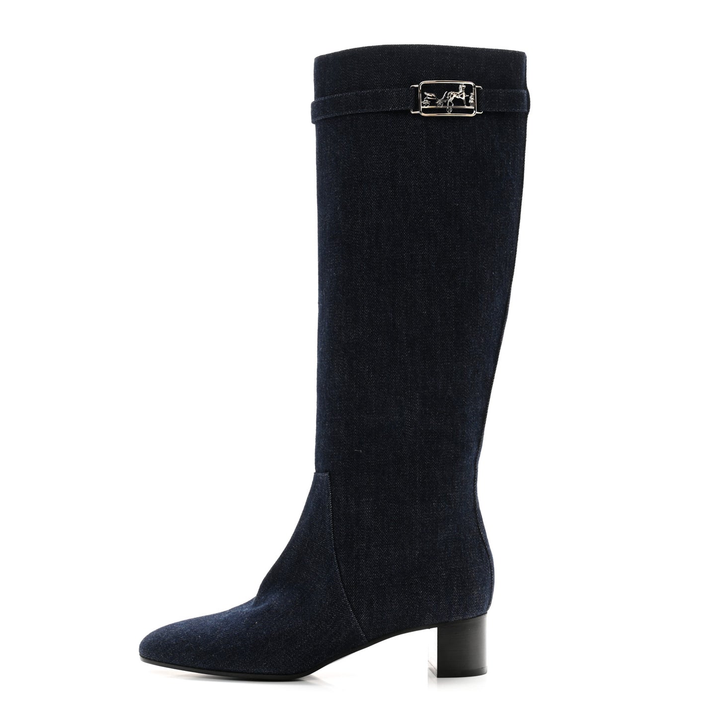 Denim Canvas Versailles Boots 39 Jean Fonce