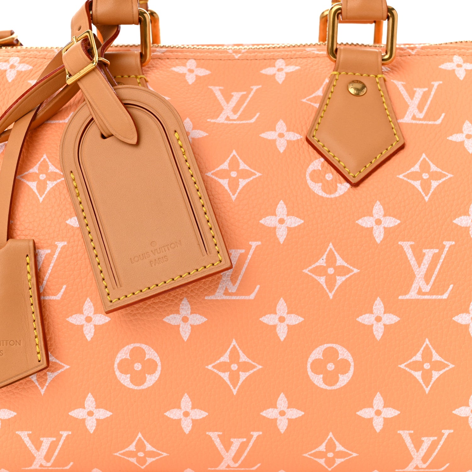 Louis Vuitton Calfskin Monogram Speedy P9 Bandouliere 25 Summer Peach 8 of 11