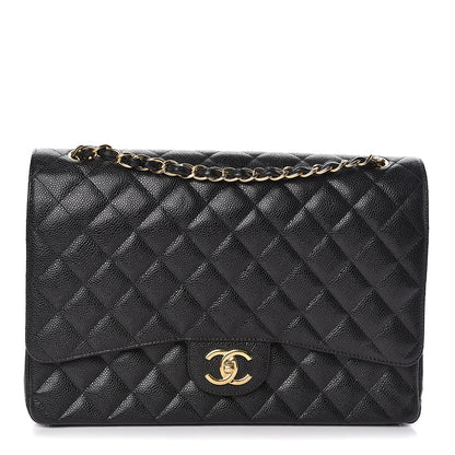 Chanel Caviar Quilted Maxi Double Flap Black 1 of 11