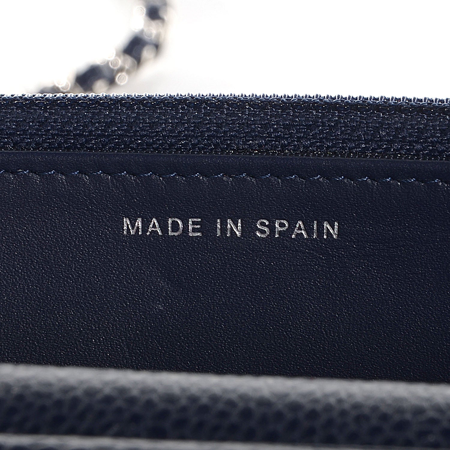 Chanel Caviar Quilted Wallet on Chain WOC Navy 7 of 9