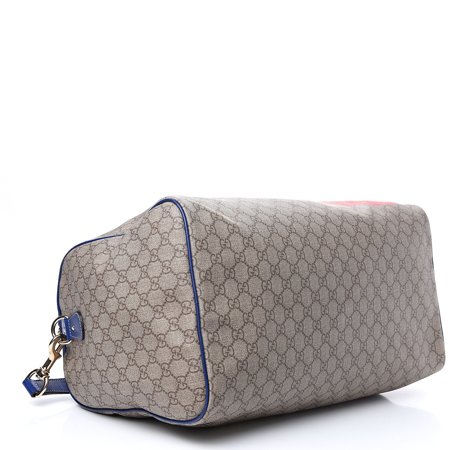 Gucci GG Plus Monogram Large Boston USA Flag Unicef Duffle Blue 3 of 12