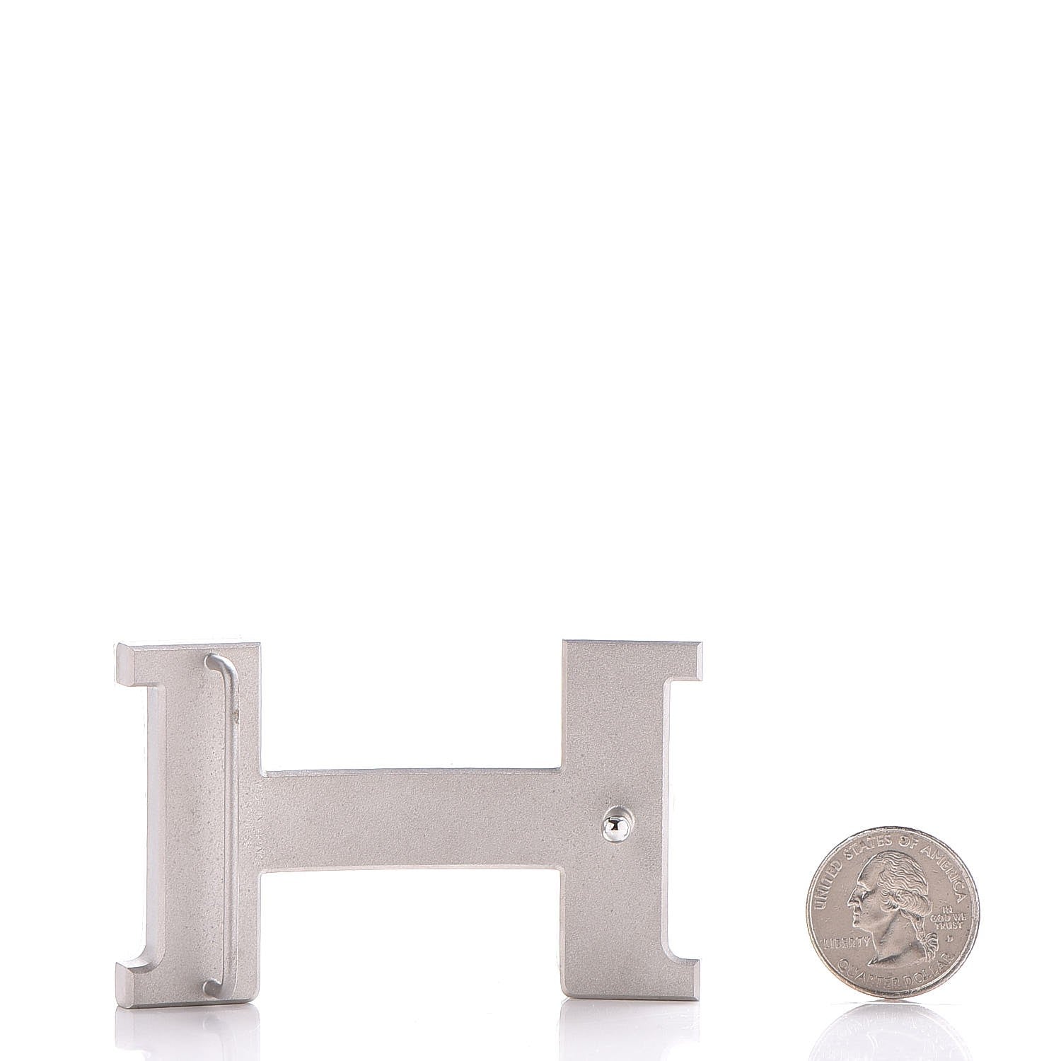 Hermes Brushed Palladium 42mm Constance 2 Belt Buckle 2 of 5