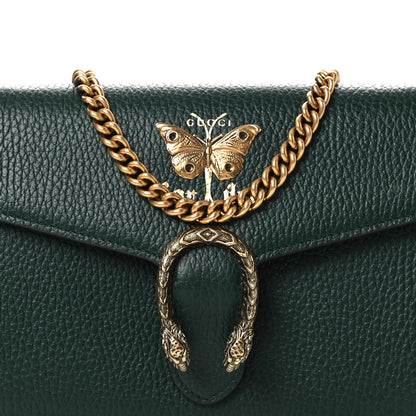 Gucci Calfskin Garden Dionysus Chain Wallet Emerald 8 of 10