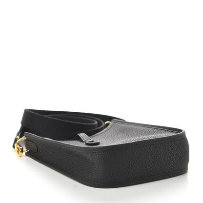 Hermes Taurillon Clemence Evelyne TPM Black 4 of 10