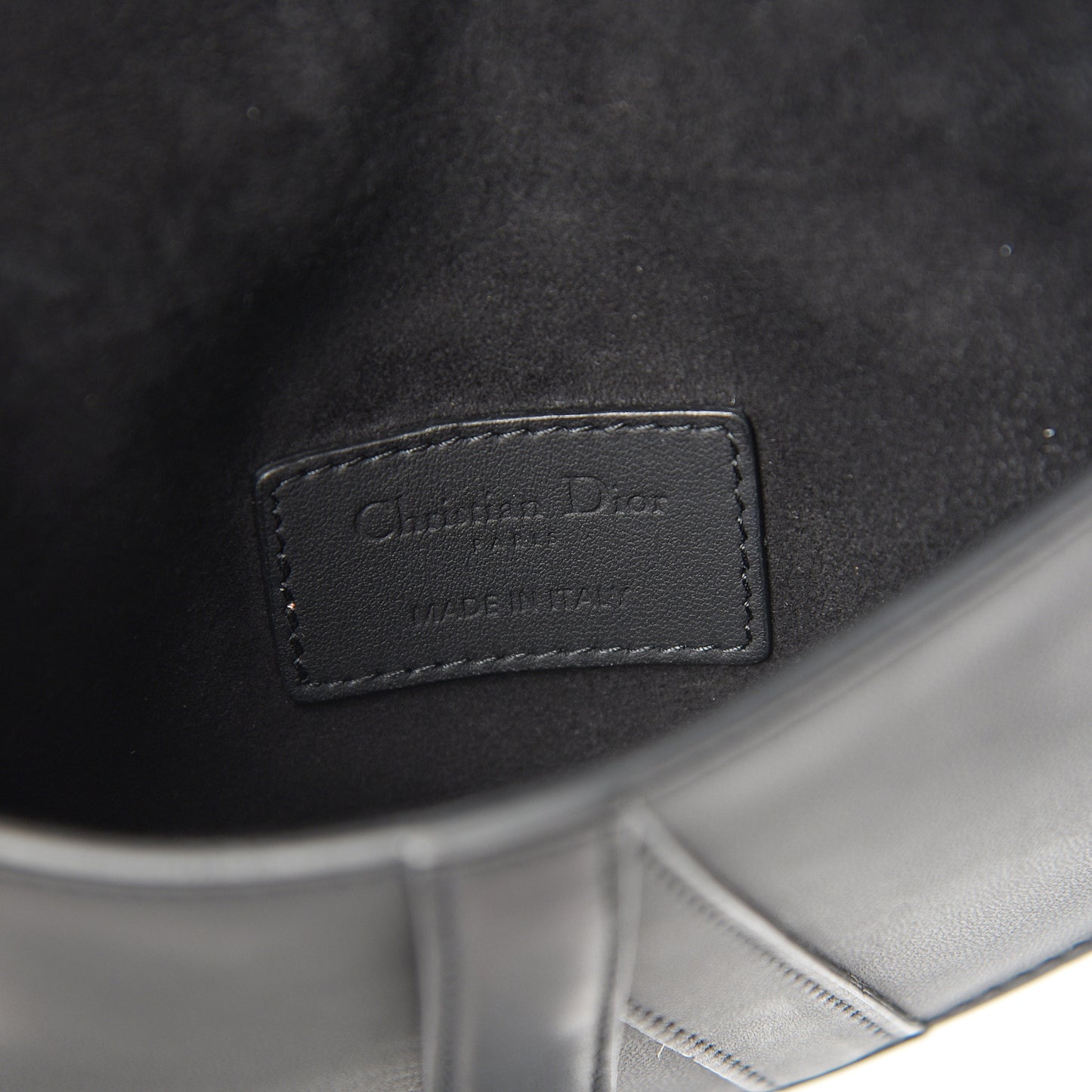 Ultra Matte Calfskin Saddle Belt Bag Black