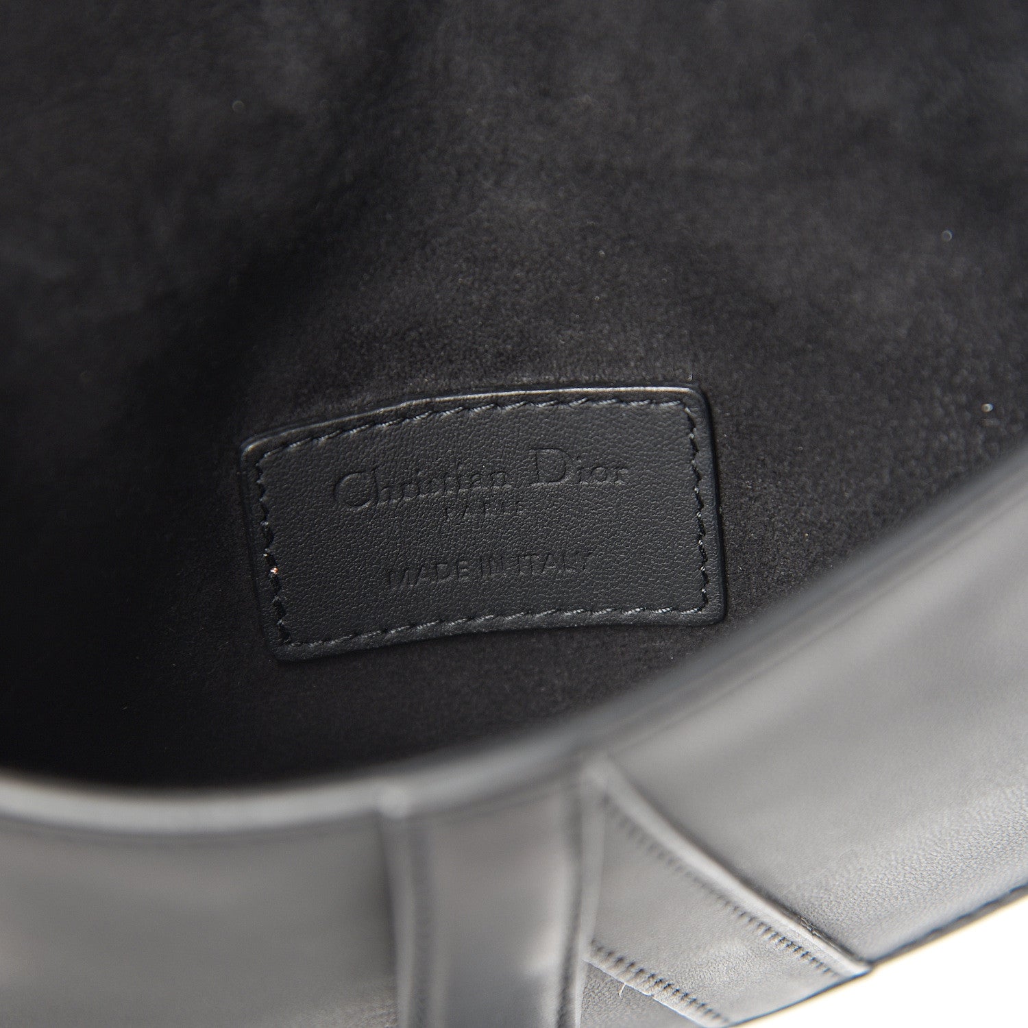 Christian Dior Ultra Matte Calfskin Saddle Belt Bag Black 5 of 9