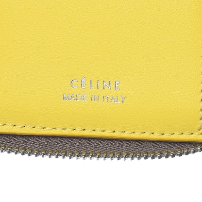 Celine Drummed Calfskin Zip Around Multifunction Wallet Souris 6 of 7