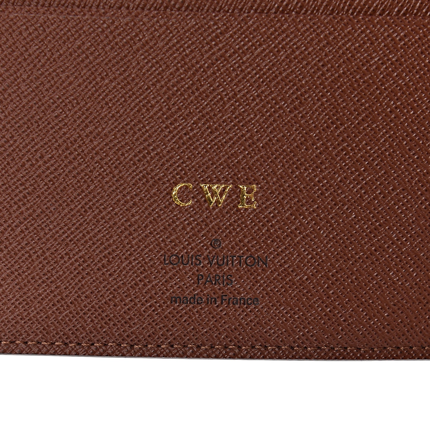 Monogram Desk Agenda Cover