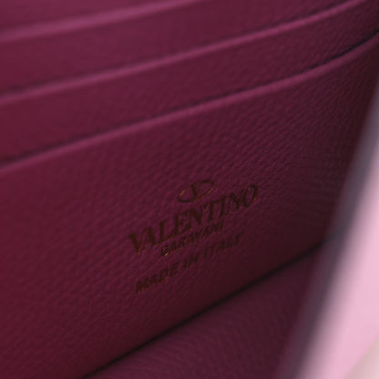 Valentino Garavani Grainy Calfskin VLogo Top Handle Wallet With Chain Feminine Pink 5 of 8