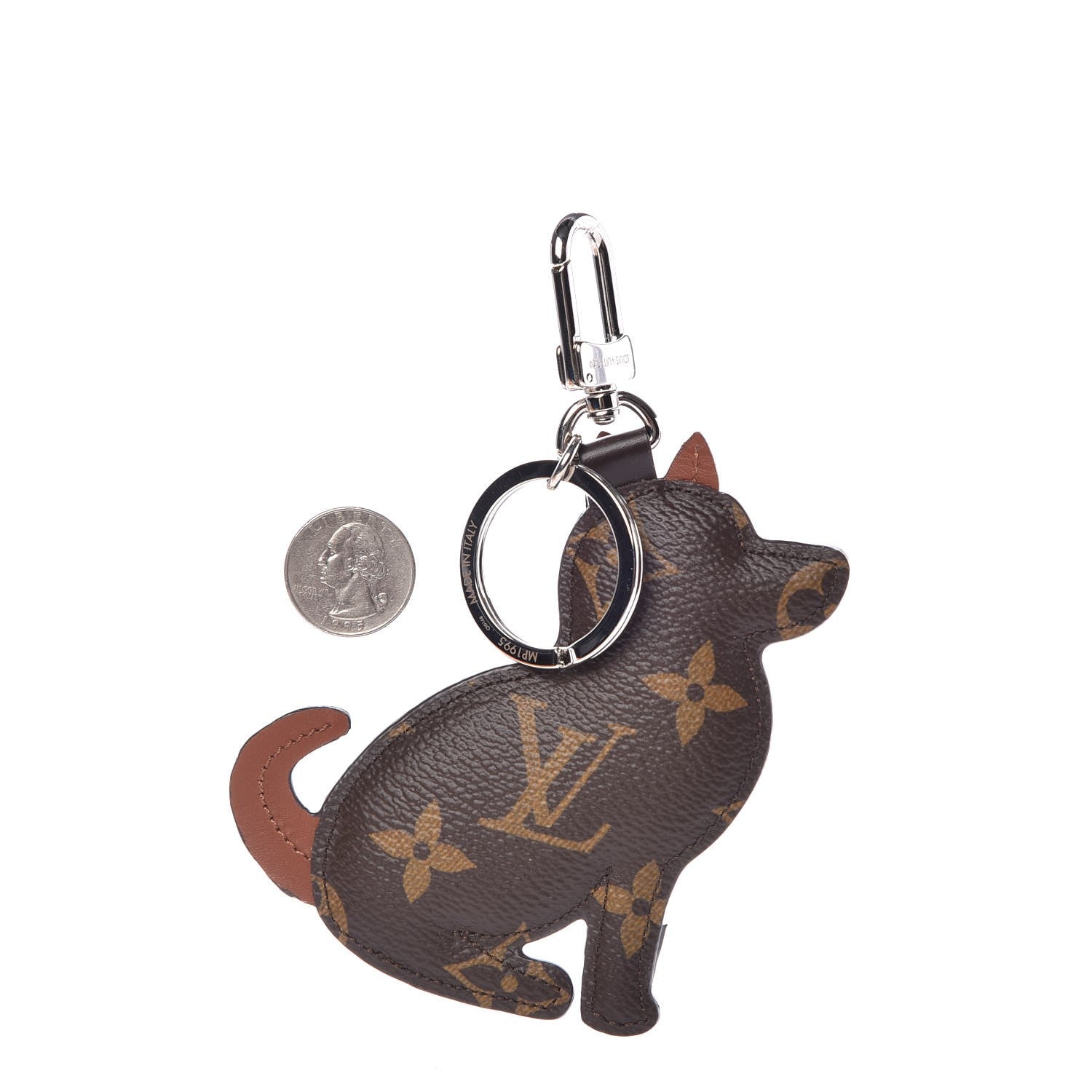 Louis Vuitton Monogram Dog Bag Charm Key Holder 2 of 4
