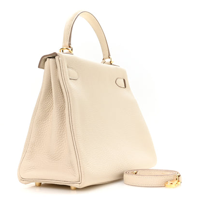 Hermes Togo Kelly Retourne 28 Craie 3 of 11