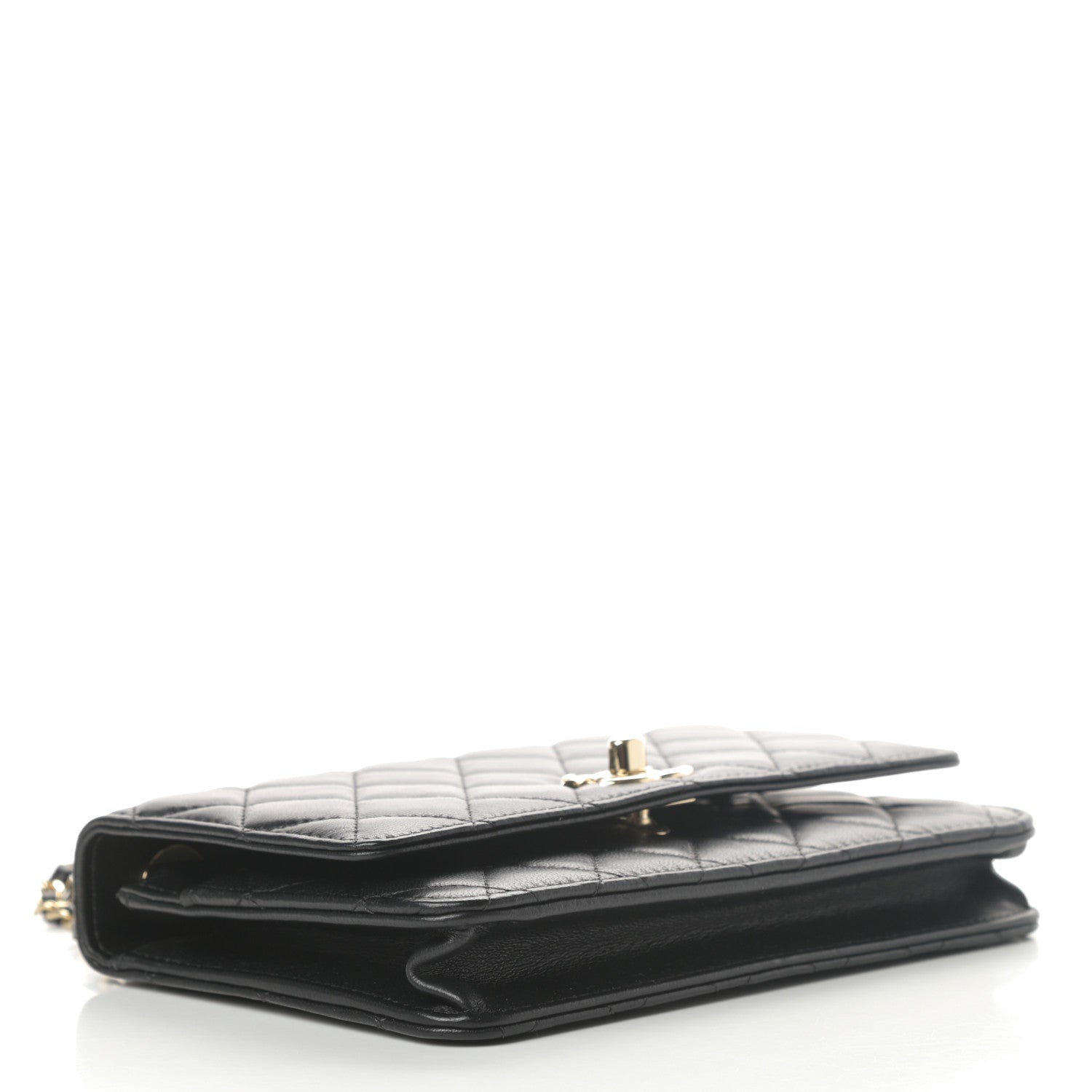 Chanel Lambskin Quilted Trendy CC Wallet On Chain WOC Black 4 of 15