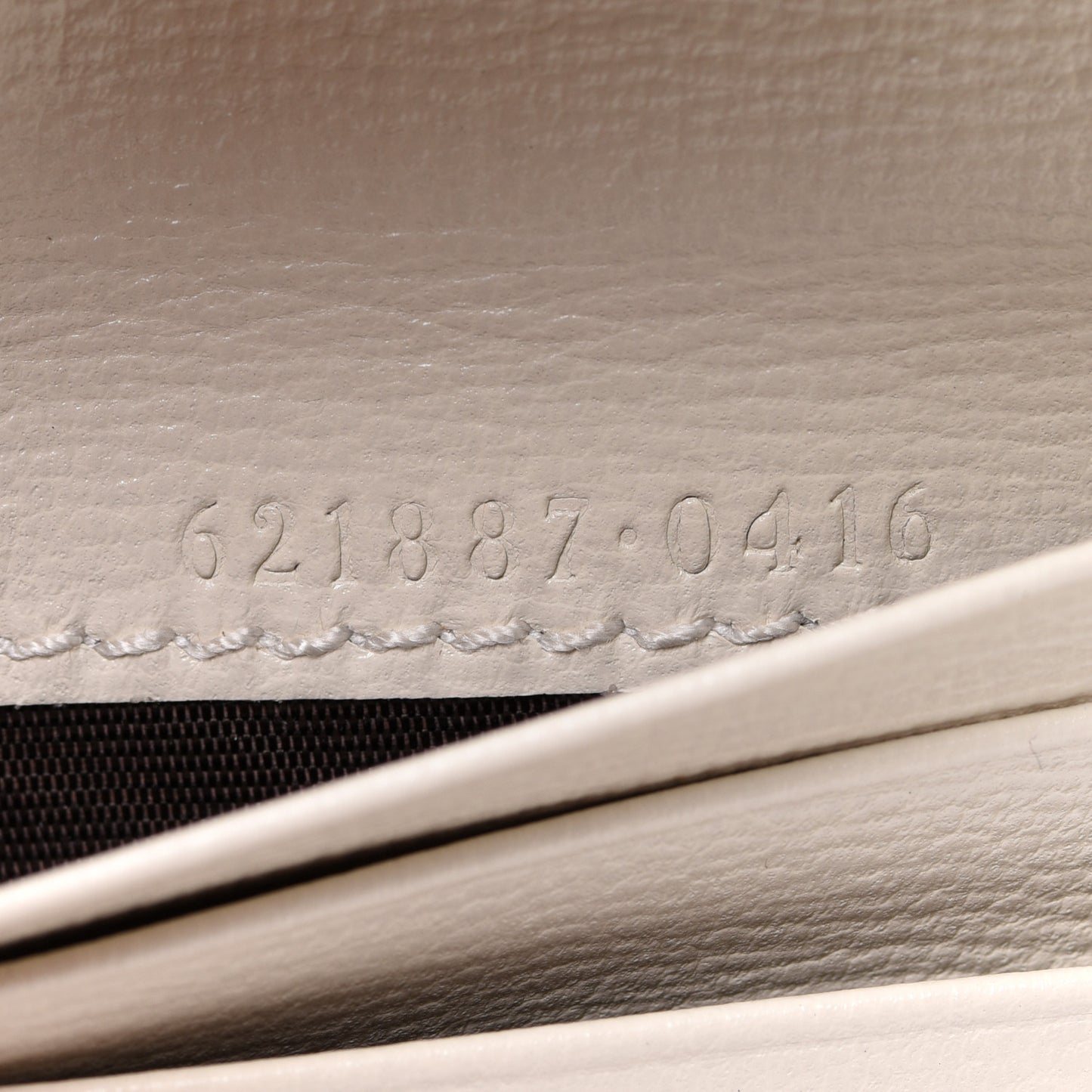 GG Supreme Monogram Azalea Calfskin Horsebit 1955 Card Case Wallet Beige Ebony Mystic White