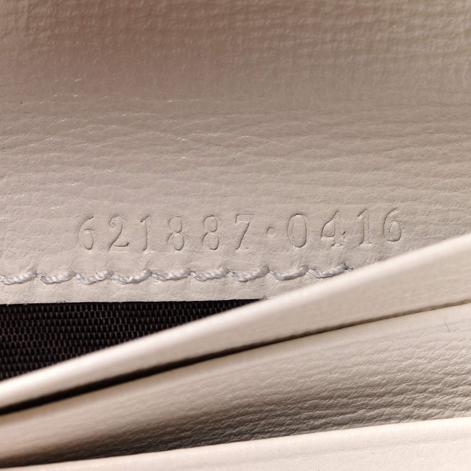 Gucci GG Supreme Monogram Azalea Calfskin Horsebit 1955 Card Case Wallet Beige Ebony Mystic White 7 of 8