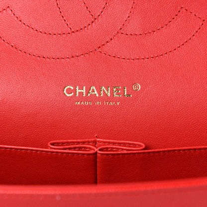 Chanel Caviar Quilted Jumbo Double Flap Red 6 of 11