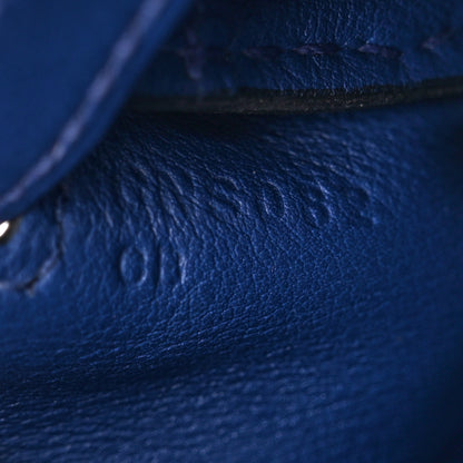 Hermes Swift Kelly Retourne 25 Bleu Electrique 7 of 12
