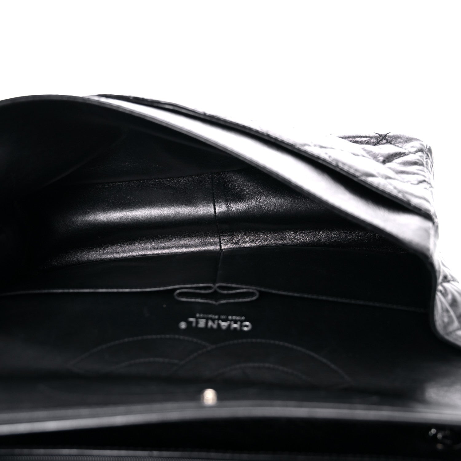 Chanel Metallic Aged Calfskin Quilted 2.55 Reissue 227 Flap So Black 5 of 20