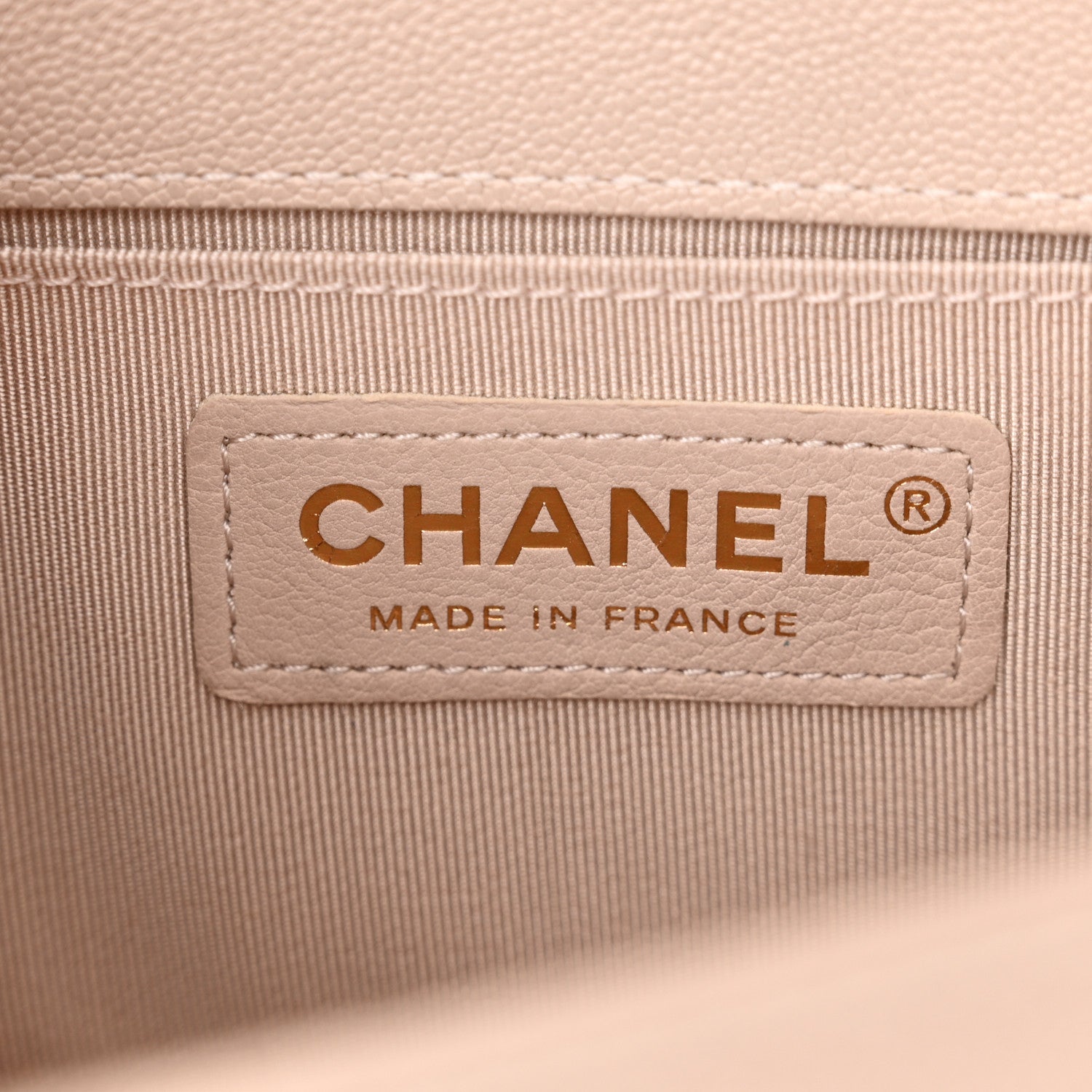 Chanel Caviar Quilted Small Boy Flap Light Beige 6 of 10