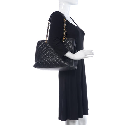 Chanel Caviar Quilted Grand Shopping Tote GST Black 2 of 16