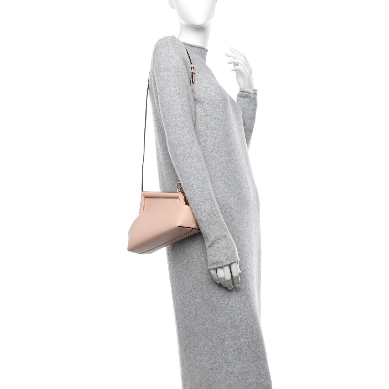 Fendi Shiny Nappa Small Fendi First Light Rose 2 of 10