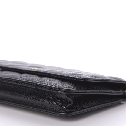 Chanel Caviar Quilted Wallet On Chain WOC Black 7 of 10